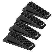 4 Pack Door Stoppers, Rubber for Bottom of Door, Rubber Door Stopper Wedge, Sturdy Stackable Door Stops for Floor thumbnail-1