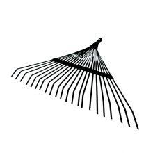 Heavy Duty Metal Garden Rake Steel Rake Gardening Rake 18 Teeth Garden Tool for Leaves Yard Lawn Farm Agricultural Tools thumbnail-2