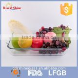 2015 Factory Outlet Eco-Friendly big glass plate