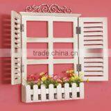 European Style Garden Wood Craft Shutter Wall Decoration thumbnail-3