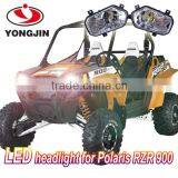 Factory with low price 12v 24v 25w polaris rzr 900 led headlight