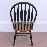 RCH-5006-2 Solid Wood Dining Chair Peacock Chair Brown Windsor Chair thumbnail-6