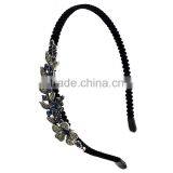 Classical Mexican Butterfly Orchid Flower Crystal Rhinestone Headband Hair Band ,Hair Clasp thumbnail-3