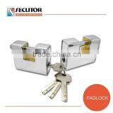 Security Armoured Rectangular Shackle Brass Padlock thumbnail-4