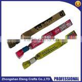 Promotion Fashion Custom Festival Woven Fabric Wristband for Events