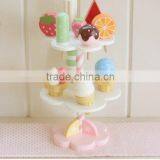 Good Pretend Wooden Ice-cream Shelf, Kitchen Play Food Toys thumbnail-2