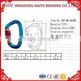 Colorful Aluminum Snap Hook,Outdoor Sports Carabiner With Snap Hook Breakign Load 2400kg For Climbing Use thumbnail-4