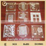 High Quality Clear Acrylic Coasters,coffee Cup Mats,drink Coasters thumbnail-1