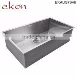 18 Gauge Undermount Handmade Stainless Steel Single Bowl Kitchen Sinks thumbnail-1