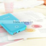 China supplier, 5500mah lithium polymer battery power bank with built in cables