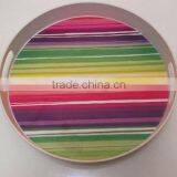 Bamboo Fiber Round Serving Tray thumbnail-3