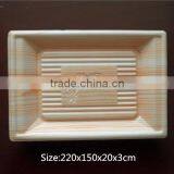 Wood Color ps Foam Oyster Packaging Trays