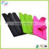Colorful Silicone Card Holder With 3m Sticker for Mobile Phone thumbnail-5