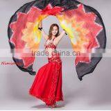 2016 New Arrivals Colorful Cheap Belly Dance Silk Veil 100% Real Belly Dancing Silk Isis Wings 250*114 cm thumbnail-2