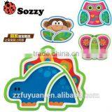 sozzy brand lovely new born baby eating plate tools