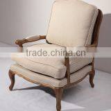 French Style Wooden Base Cane Back Armchair thumbnail-2