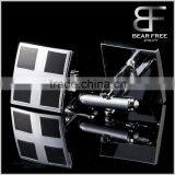Classic Style Best Gift Black Cross Enamel Cufflinks thumbnail-2
