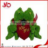 Attractive Design Stuffed Frog Toys for Valentine's Day, Green Frog Plush Toy thumbnail-4