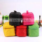 2016 Beauiful Cusmetic Bags Pure Color Middle Size Nylon Lady Handbags thumbnail-2