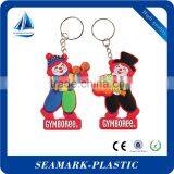2016 Promotional Custom Made Plastic Rubber Keychain 2d Keyring