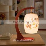 E27 220v 110v LED indoor decorative table lamp with wood stand