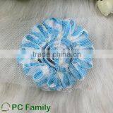 Colorful Chiffon Flower Shabby Rose Trim, Frayed Chiffon Rose Trim thumbnail-2