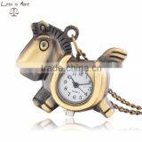 Carton Pendant Watch Horse Style Pocket Watch for Kids thumbnail-1