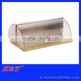 Hot Sale Wooden Bamboo Plastic Bread Box thumbnail-1