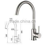 SUZAN(2201) High Quality Lead Free SUS304 Stainless Steel Kitchen Faucet thumbnail-1