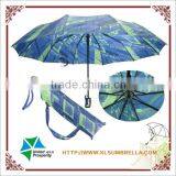 Wholesale Black Metal 3D Pattern Art Folding Umbrella