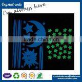 Hot Sell Best Quality Colorful Custom Glow in Dark Star&number Sticker