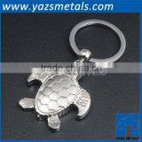 3D Metal Engrave Turtle Animal Keychain