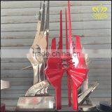 Large Square Tourist Scenic Spot Stainless Steel Architectural Abstract Sculpture thumbnail-3