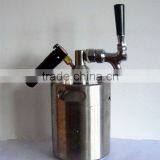 2014 New Used 64OZ Mini Keg Bottle Stainless Steel Beer Growler thumbnail-3