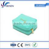 Mint Green Mirror Leather Toiletry Bag,make up Pouch,cosmetic Bag thumbnail-1