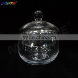 Ball Shape Glass Jar With Glass Lid