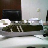 Canvas Shoes Men's Sizes Army Green With PU Stripe thumbnail-1