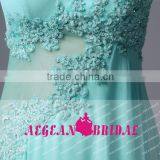K123 2015 Real Sample Top Quality Chiffon Evening Dress With Long Train thumbnail-4