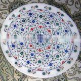 White Inlay Stone Plate thumbnail-1