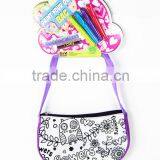 DIY Toy Designing Coloring Your Own Fashion Sparkling Handbag With 4 Mini Markers thumbnail-1
