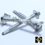 Galvanized White Zinc C1022 hex truss head self drilling screw