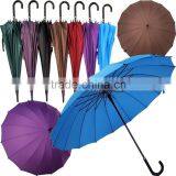 2016 16 Panels Auto Open Strong Wholesale Cheap Rain Umbrella,big Promotion Umbrella thumbnail-1