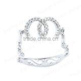 Rhodium Plating Gemstone Chain Ring in 925 Silver thumbnail-2