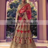 Qualified Red Satin Lehenga Choli/fancy lehenga choli/Lehenga Choli Wholesaler In India