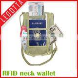 RFID Blocking Passport Holder Stash Pouch Money Security Travelling Neck Wallet thumbnail-6
