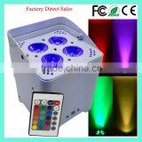 CE ROHS Mini DJ Par Hexa 4 Mobile Stage WIFI App 4pcs 18W RGBWA+UV 6 IN 1 Wireless LED Battery Powered LED Uplights