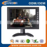 CCTV Monitor 8 inch rugged plastic case lcd monitor with AV input