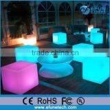 Outdoor/indoor Decorating Rgb Led Cube,custom Plastic Glow Led Cube Furniture Sale