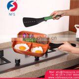 Food Multi Kitchen Divided Square Master Aluminum Grill Non Stick Fry Pan