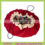 2015 New Portable Kids Toy Storage Bag Play Mat Toys Organizer